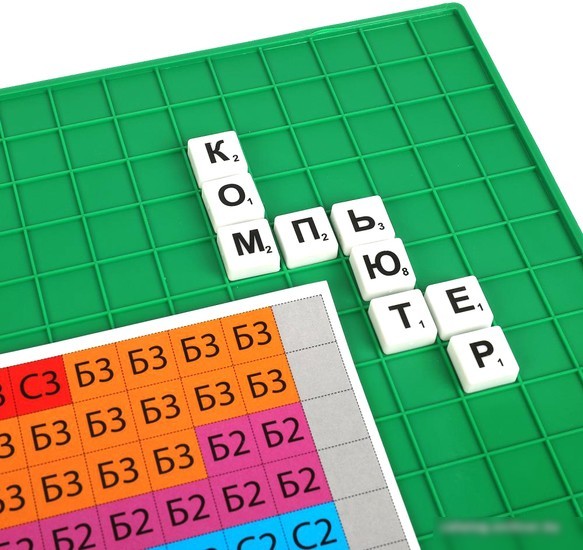 Настольная игра Умные игры Собери слово. Синий трактор. Мега. Словодел