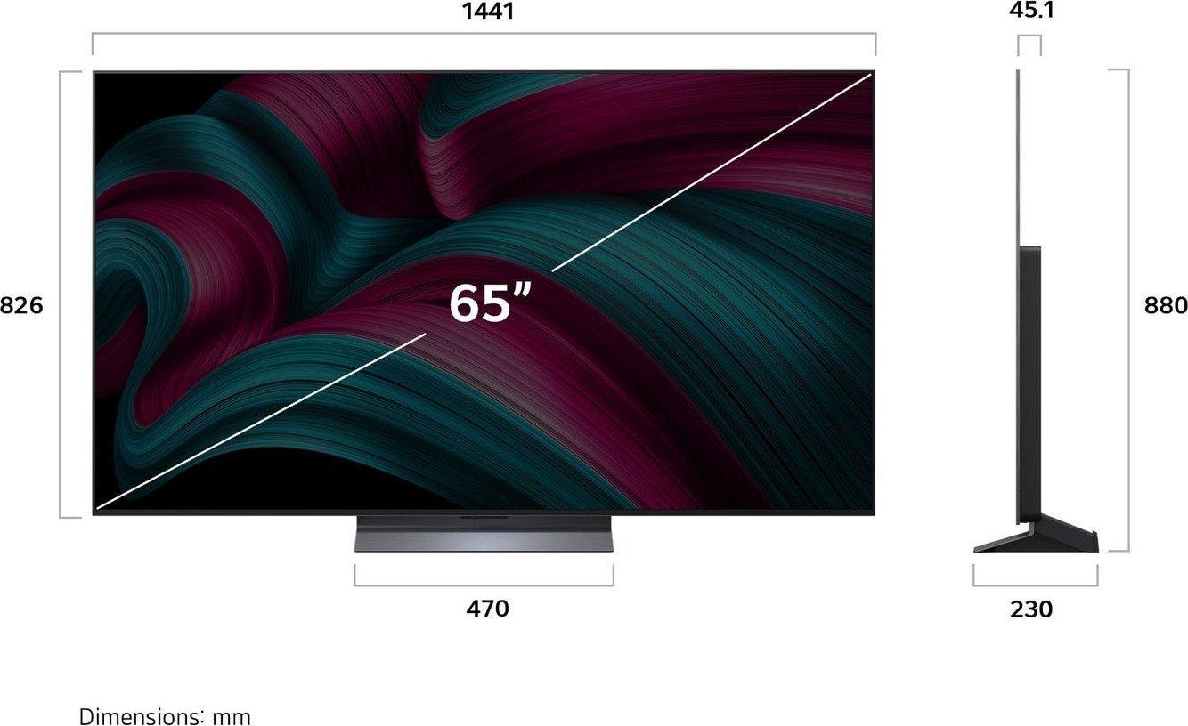 OLED телевизор LG OLED evo AI C5 OLED65C5RLA