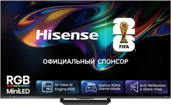 RGB miniLED телевизор Hisense 75UR8S