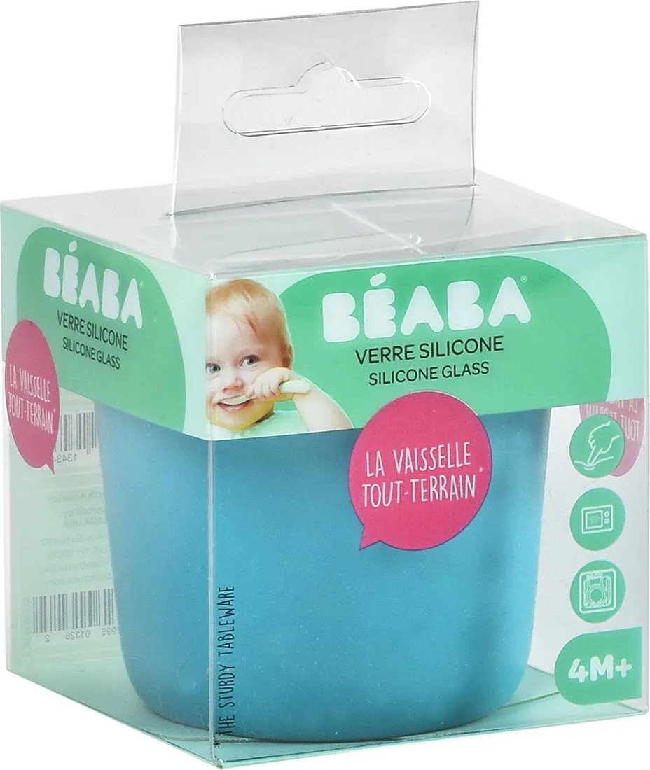 Стакан детский Beaba Verre Silicone Glass Blue 913434