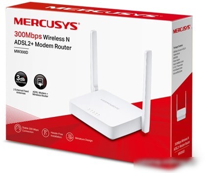 Беспроводной DSL-маршрутизатор Mercusys MW300D