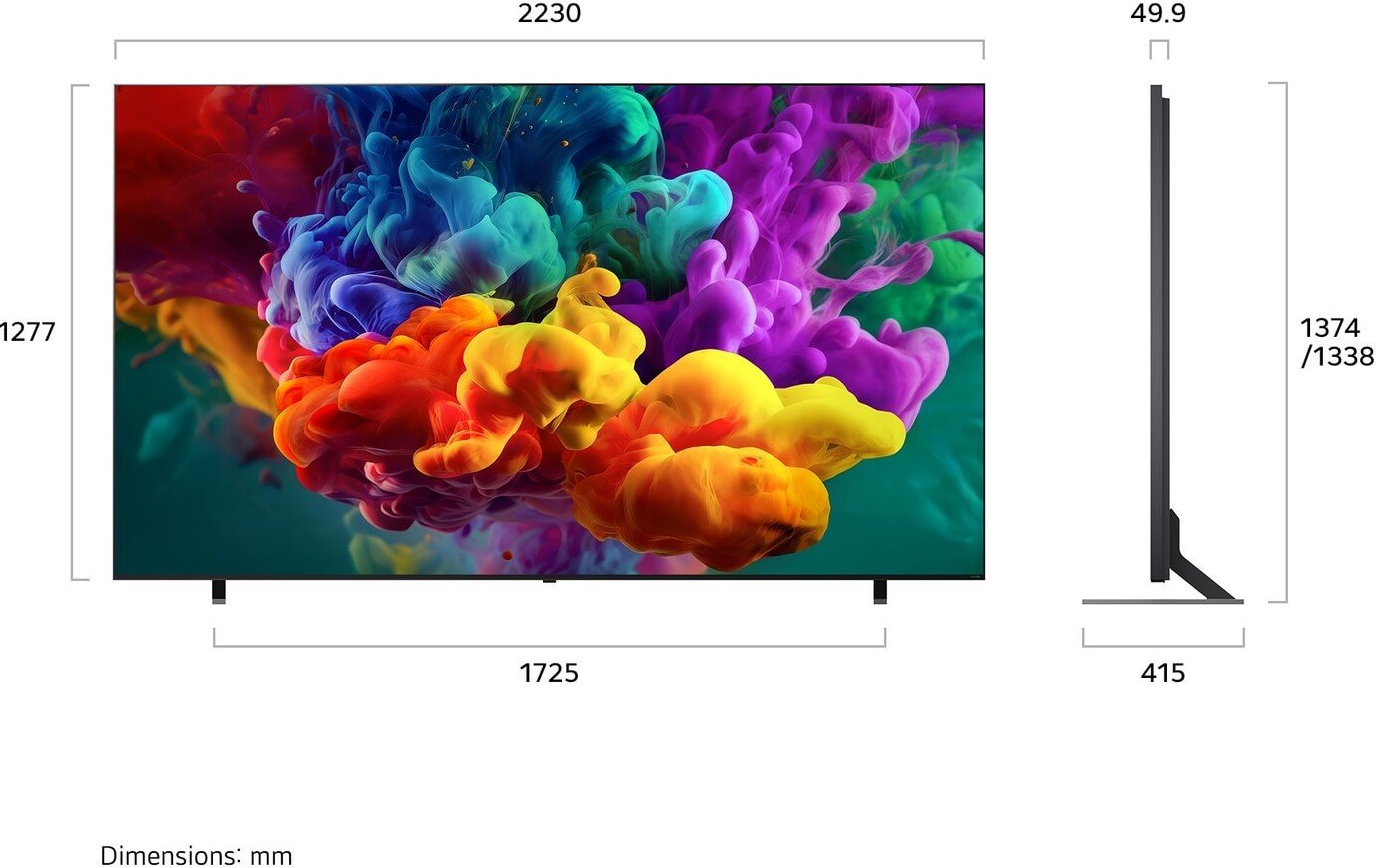 MiniLED телевизор LG QNED evo AI QNED85 100QNED85B6