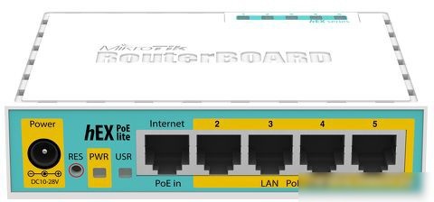 Маршрутизатор Mikrotik hEX PoE lite [RB750UPr2]