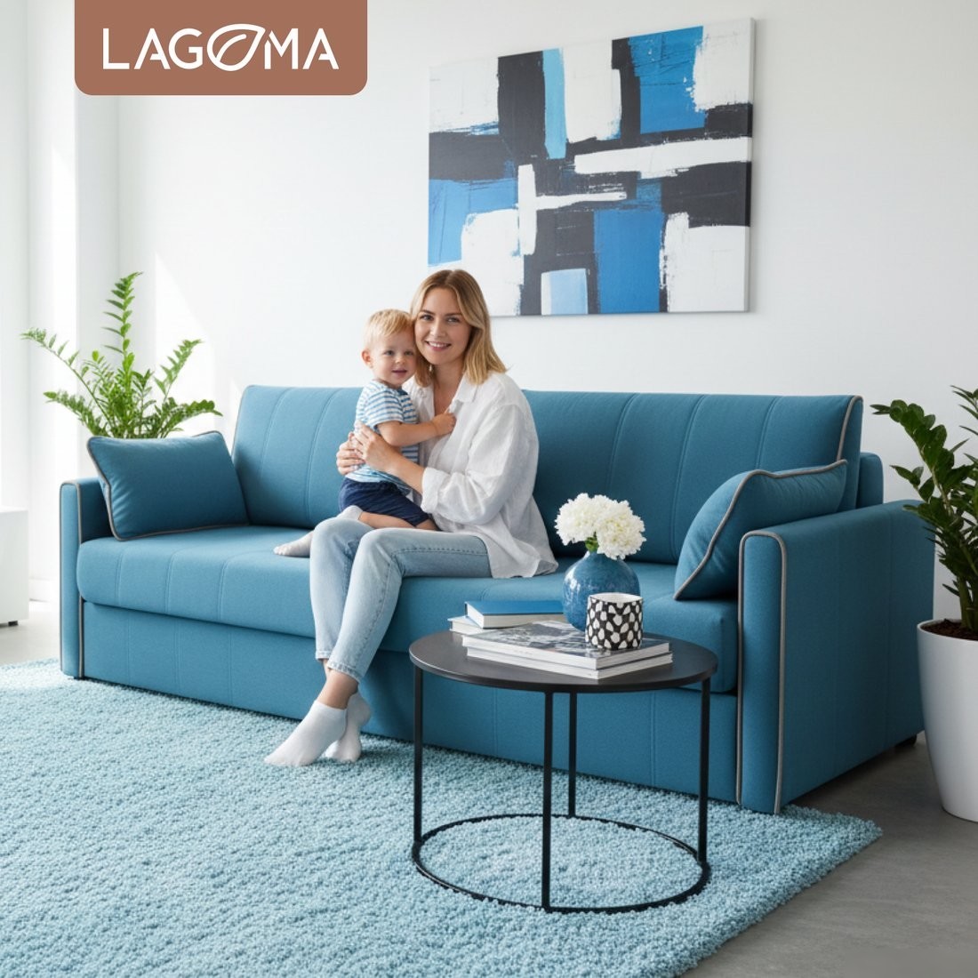 Диван Lagoma Медина (Elvas Atlantic/Elvas Ash)