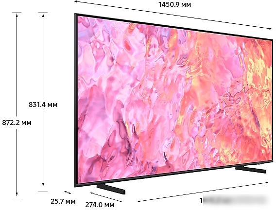 Телевизор Samsung QLED 4K Q60C QE65Q60CAUXRU