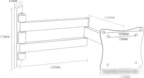 Кронштейн Arm Media LCD-7101 (белый)