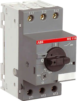 Выключатель автоматический ABB MS116-4 4А 1.5кВт 50кА 1SAM250000R1008