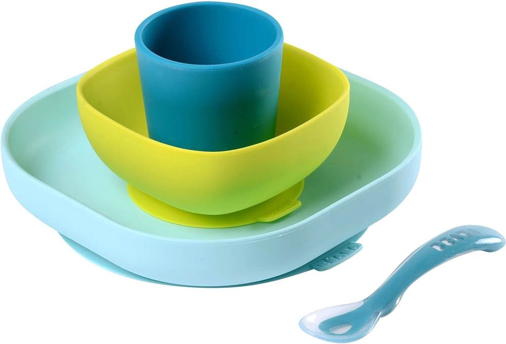 Набор детской посуды Beaba Silicone Meal Set 913428