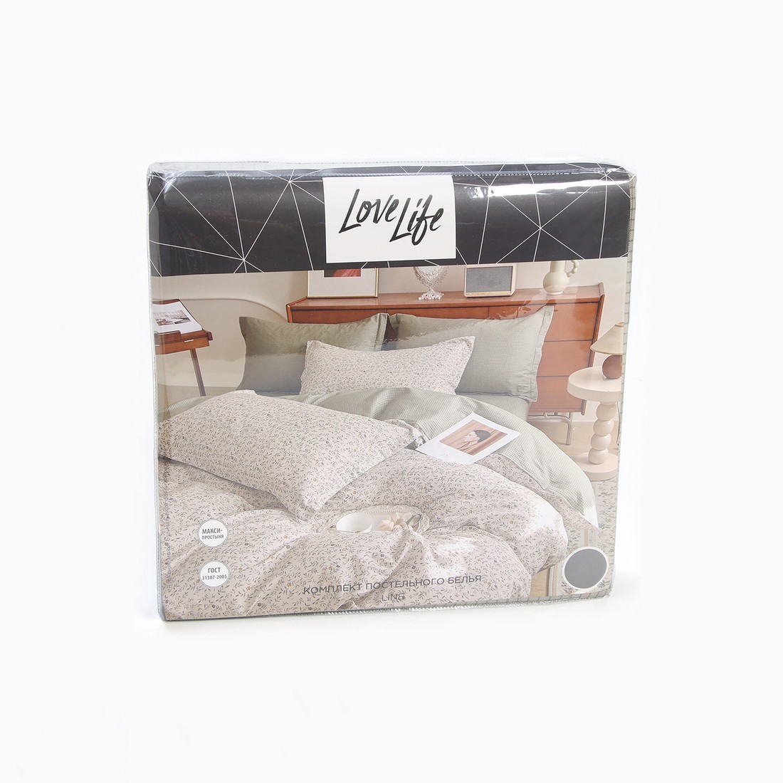 Постельное белье Love Life Line Евро 10283977