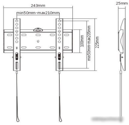 Кронштейн Gembird WM-42F-01
