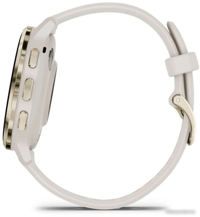 Умные часы Garmin Venu 3S (слоновая кость, с силиконовым ремешком)