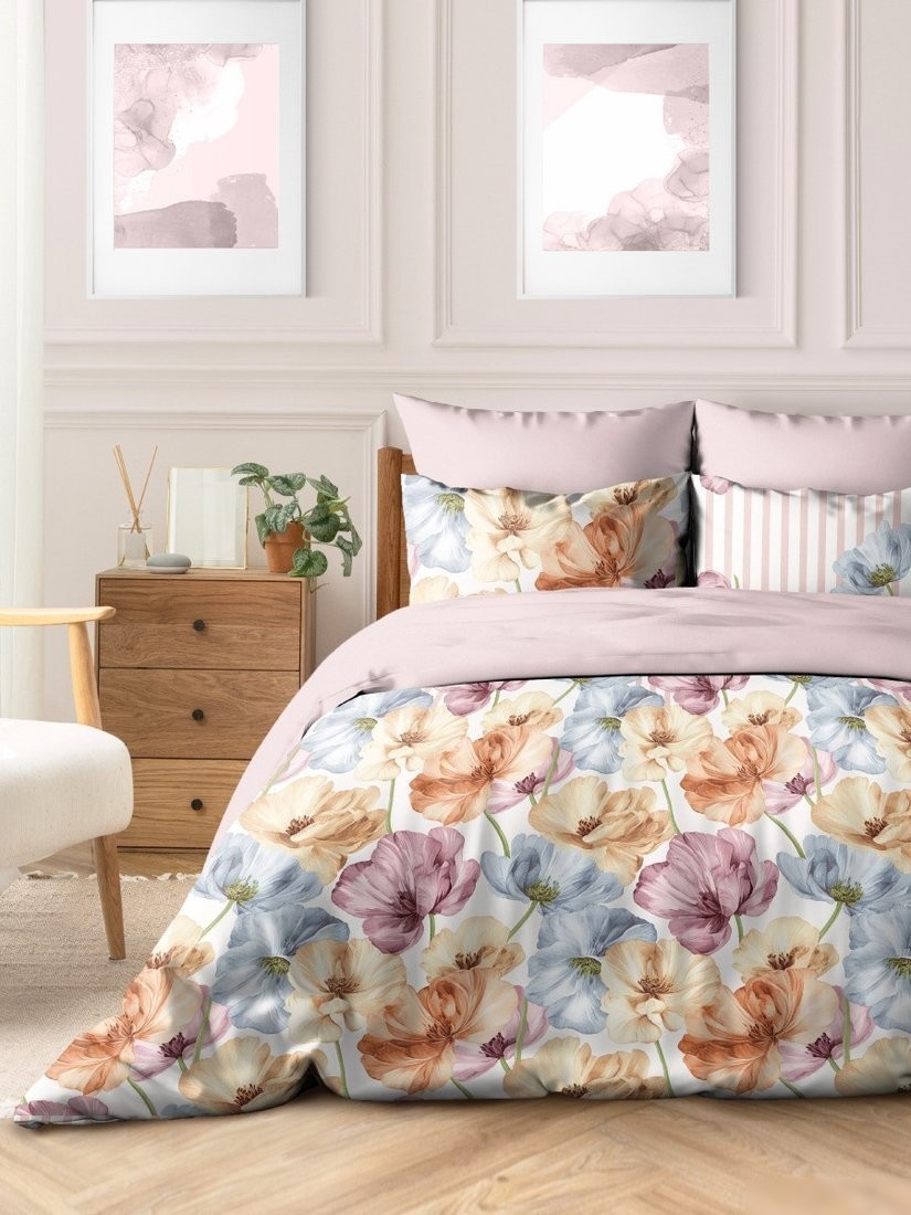Евро комплект постельного белья Василиса Delight Евро 70x70 20221/1