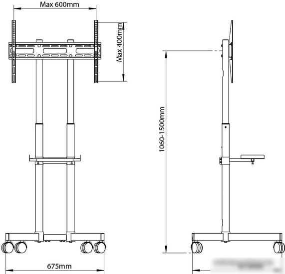 Кронштейн Arm Media PT-Stand-7 (черный)