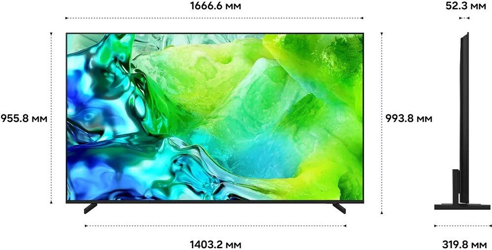 MiniLED телевизор Samsung Neo QLED QN80H 4K QE75QN80HAUXPY