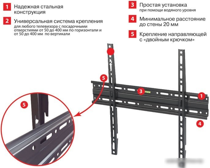 Кронштейн Arm Media PLASMA-3 NEW (черный)