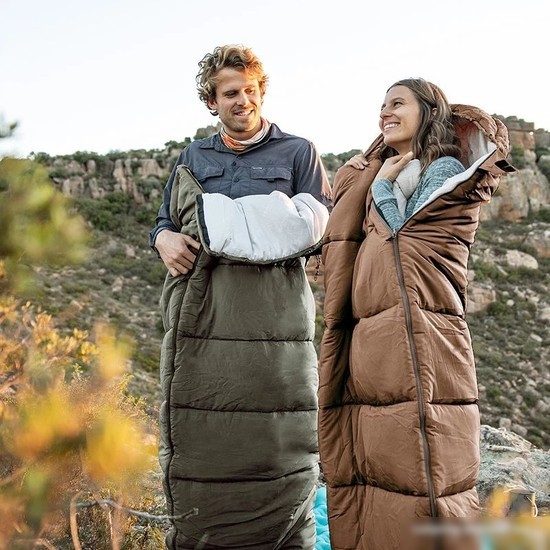 Спальный мешок Naturehike U350 NH20MSD07 (левая молния, хаки)