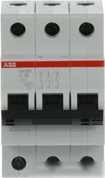 Выключатель автоматический ABB SH203-C16 3P 16А 2CDS213001R0164