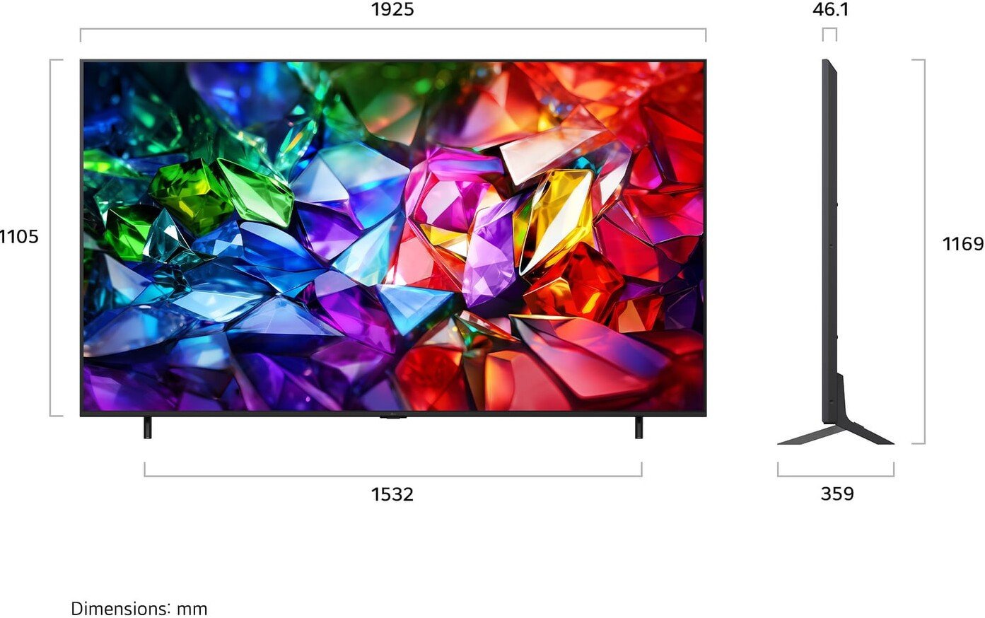 RGB miniLED телевизор LG Micro RGB evo AI 86MRGB96B6B