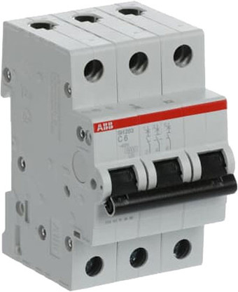 Выключатель автоматический ABB SH203-C20 3P 20А 2CDS213001R0204
