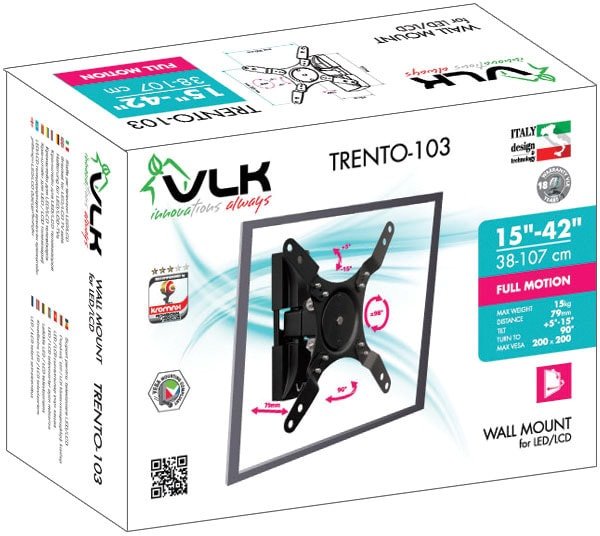 Кронштейн VLK TRENTO-103 (черный)