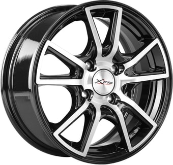 Литые диски X'trike X-104 14x6" 5x114.3мм DIA 67.1мм ET 38мм BK/FP