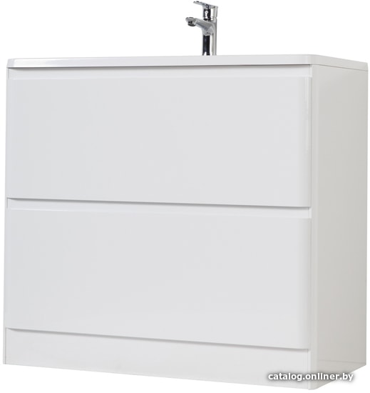 BelBagno Тумба под умывальник Albano-800-2C-PIA-BL (белый глянец)