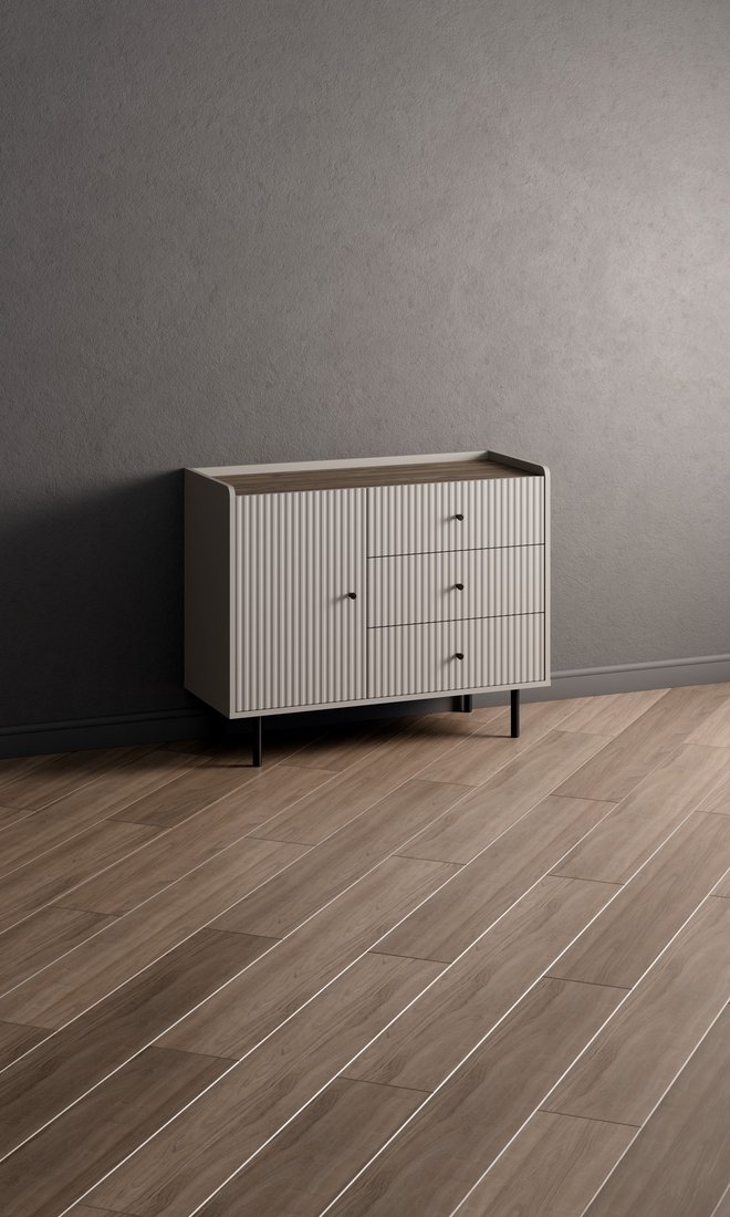 Тумба Anrex Soho 1D3S (персидский жемчуг/орех монт/амарок)