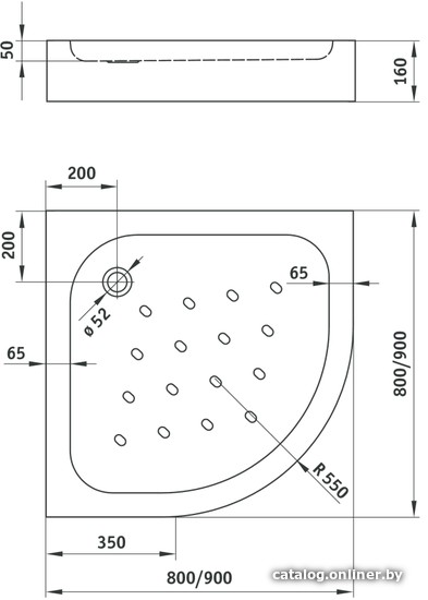 Душевой поддон Deante Standard New 80x80 KTA 054B