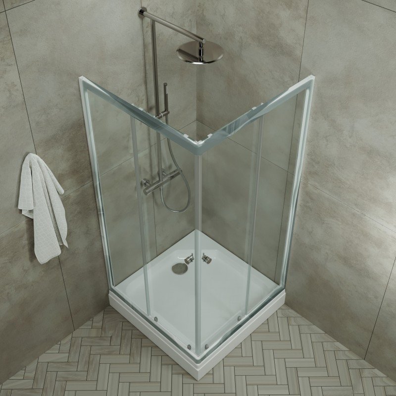 Душевой уголок Maroni Stile Chromo-GLS 80x80 Щ0000063966