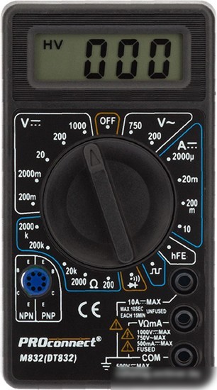 Мультиметр PROconnect M832 (DT832)
