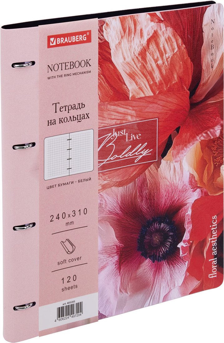 Общая тетрадь BRAUBERG Vista. Bloom 405205 (120л)