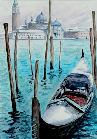 Картина Stamprint Гондола АT019 (85x60)
