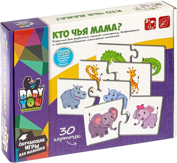 Мозаика/пазл Bondibon Baby You Кто чья мама? ВВ4828