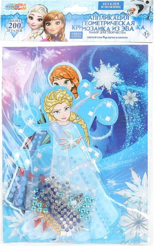 Алмазная мозаика MultiArt Кристальная мозаика фигурная Снежные принцессы CRYSTFIG-114793