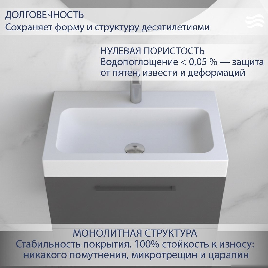 Умывальник Lauter Miletta 2161351PW (Pure White)