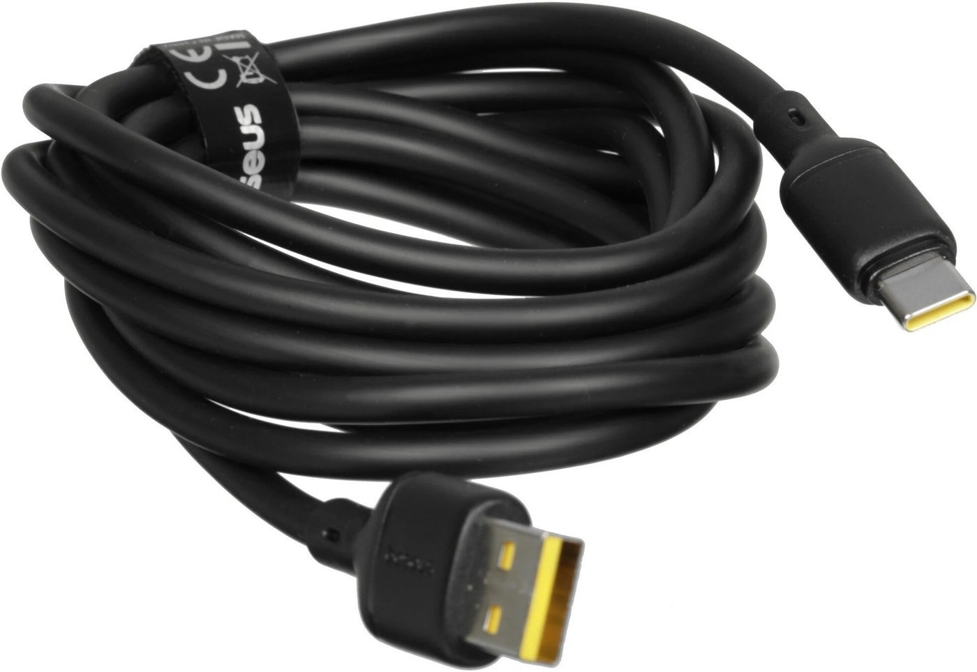 Кабель Baseus Silky Series Fast Charging Cable USB to Type-C 100W (2 м, черный)