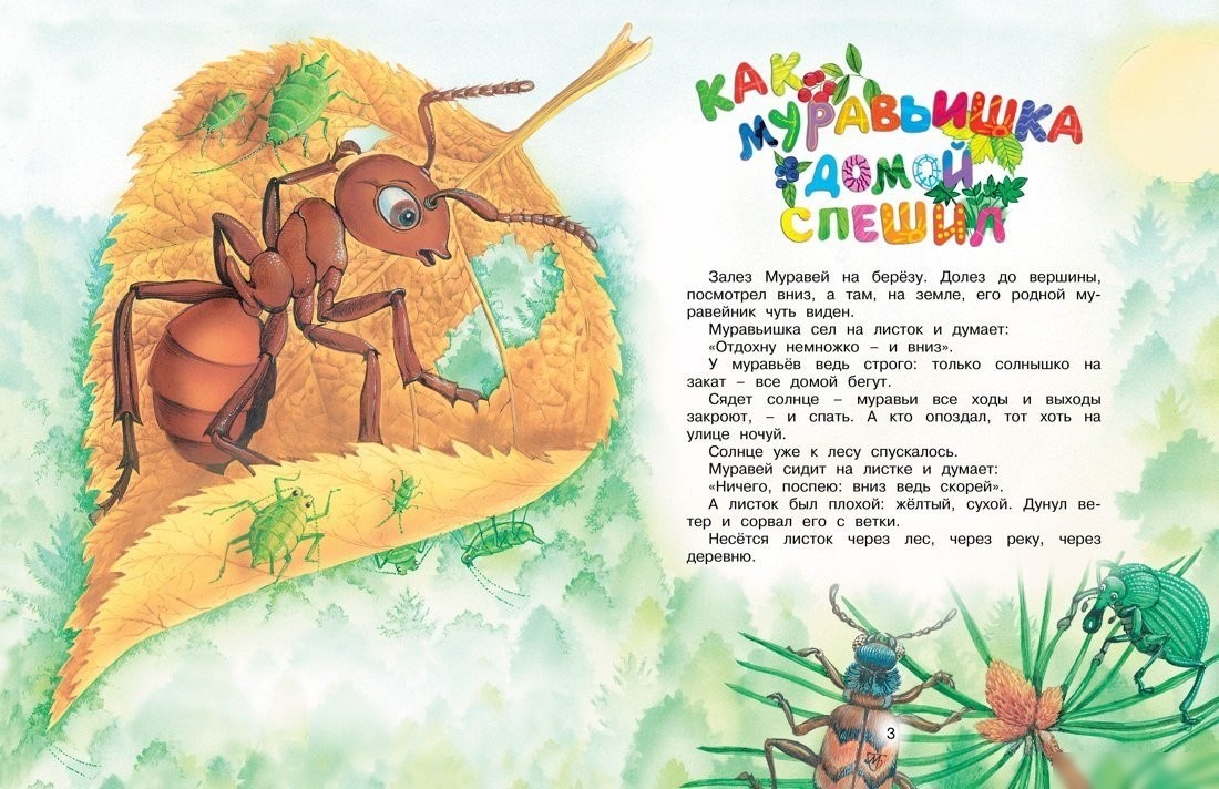 Книга издательства Махаон. Как муравьишка домой спешил, твердая обложка (Бианки Виталий)