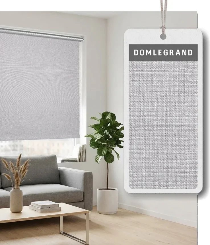 Рулонные шторы Legrand Блэкаут Норд 80.5x175 58156762 (светло-серый)