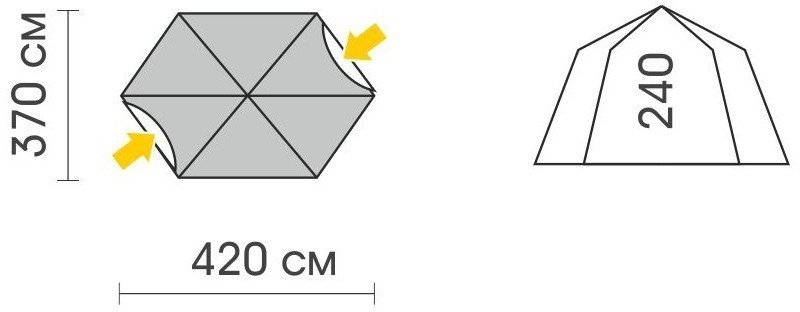 Кемпинговая палатка Talberg Arbour Sahara TLT-032S (серый)