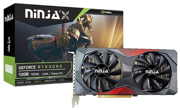 Видеокарта Sinotex Ninja GeForce RTX 3060 12GB GDDR6 NF306F126F