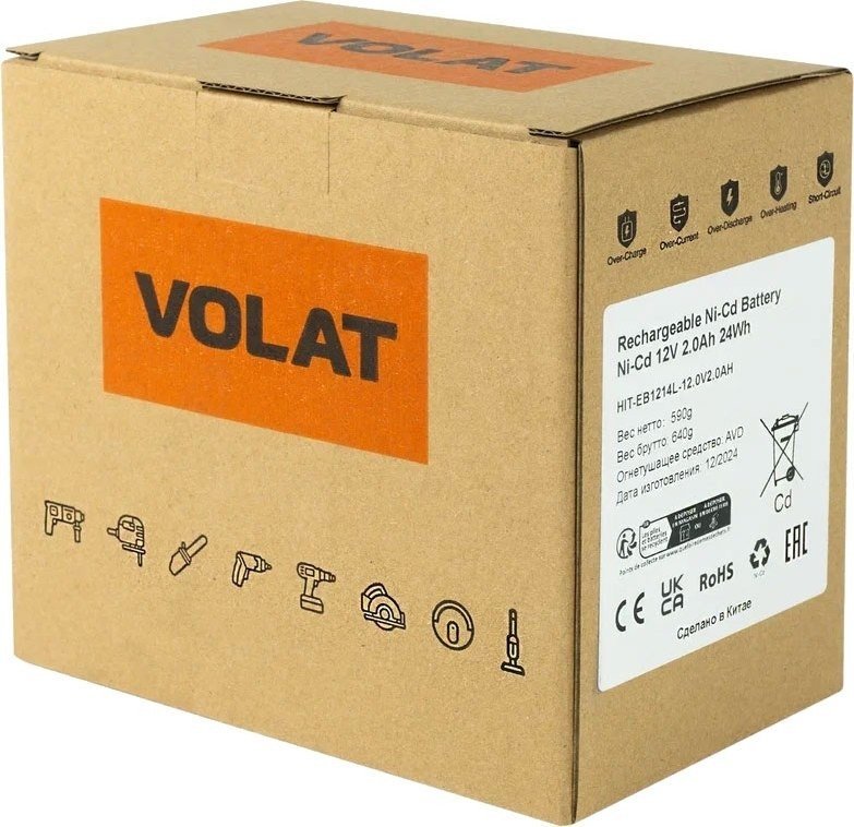 Аккумулятор VOLAT VT-EB1214L-2 (12В/2 Ah)