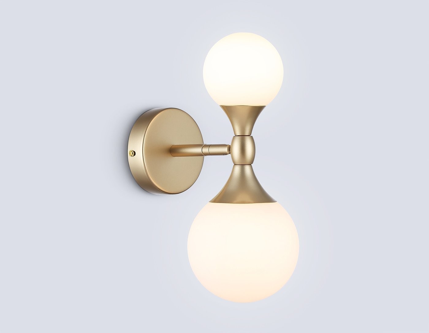 Люстра средней высоты Ambrella light LH51053/2 GD/FR (золото/белый матовый)