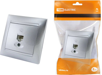 Розетка телефонная TDM Electric Лама SQ1815-0215