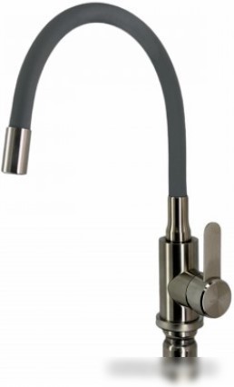 Кухонная мойка БелЭворс Styl L + смеситель W74004-9 + дозатор L405-1 (серый/сатин)