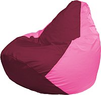 Кресло-мешок Flagman Груша Мега XXXL Г3.1-306 (бордовый/розовый)