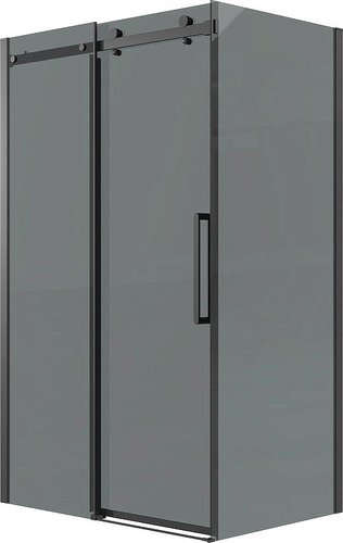 Душевой уголок Grossman Classic 100x80x195 120.K33.04.1080.21.10 (черный матовый/тонированно стекло)