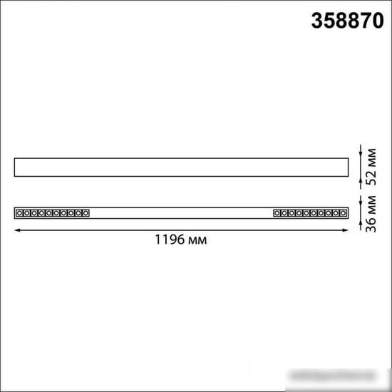 Линейный светильник Novotech Iter 358870 (черный)