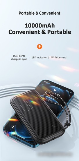 Внешний аккумулятор Usams US-CD150 PB56 10000mAh (белый)