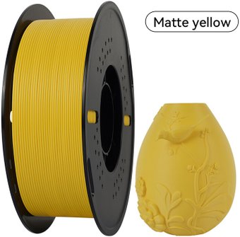 Филамент Kingroon PLA Matte 1.75мм HC317 (1 кг, желтый)