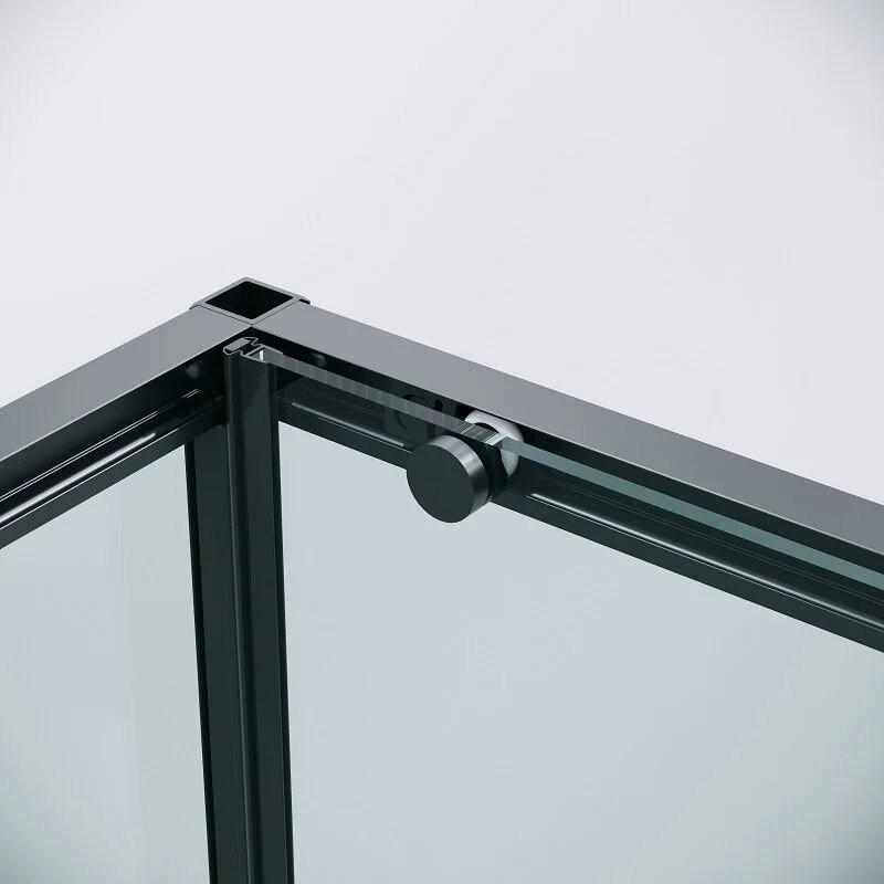 Душевой уголок Grossman Galaxy 100x80x195 120.K33.01.1080.21.00 (черный матовый/прозрачное стекло)